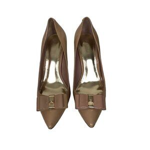 COACH Tan With Bows High Heel Size 7.5